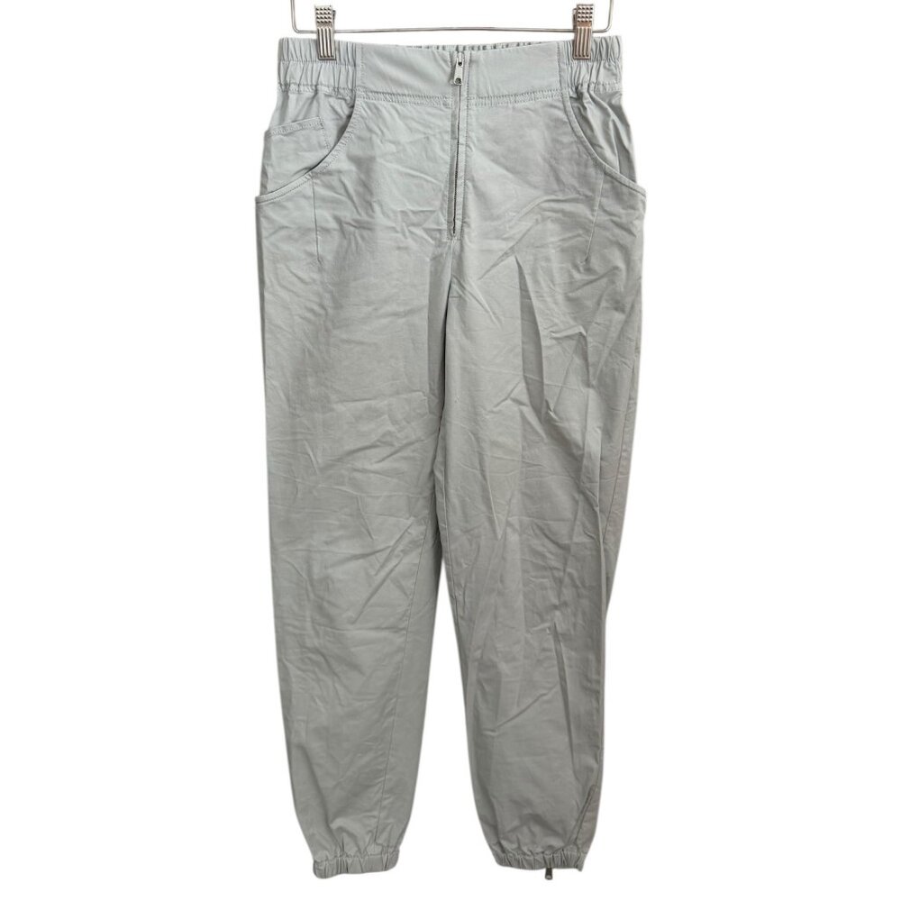 Thakoon Womens Tencel Taper Jogger Gray Small Elastic Waist Athleisure Gorpcore